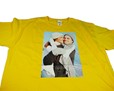 maglietta gialla stampata con foto