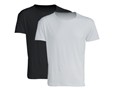 T-shirt in cotone fiammato uomo bianca e nera