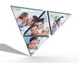 Triangoli combinati con le tue foto