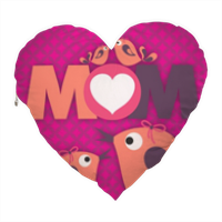 Mamma I Love You - Cuscino Cuore Elite con foto 