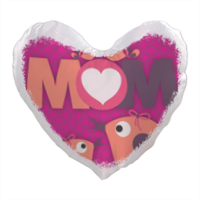 Mamma I Love You - Foto su Cuscino a Cuore 