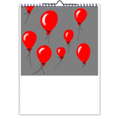red baloons Foto Calendario A4 multi pagina