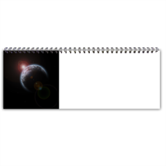 Fake Planet Foto Calendario Scrivania Panoramico