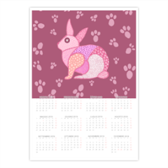 rabbit Foto Calendario A3 pagina singola