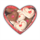 scatola di cioccolatini Stickers cuore