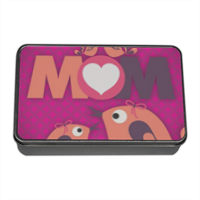 Mamma I Love You - Scatola di latta rettangolare con foto