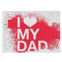 I Love My Dad - Puzzle con cornice A4