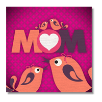 Mamma I Love You - Stampa su tela - senza telaio