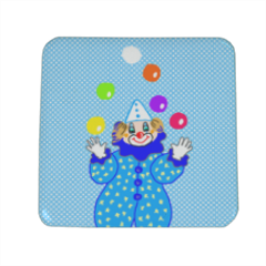 clown Magnete da frigo quadrato