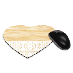 Bamboo geometric Tappetino Mouse Cuore 